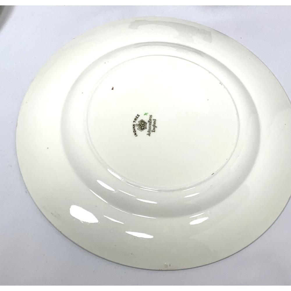 Johnson Brothers Indian Tree Dinner Plates x4 England Ironstone VERY GOOD - Picture 13 of 13